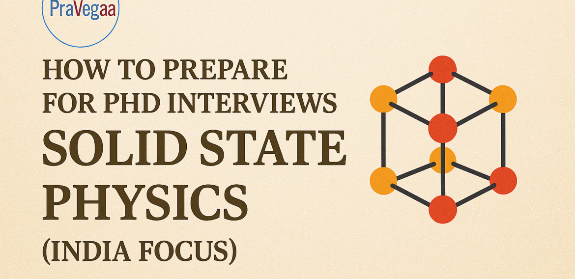 How to Prepare for PhD Interviews in Solid State & Condensed Matter Physics (India Focus)